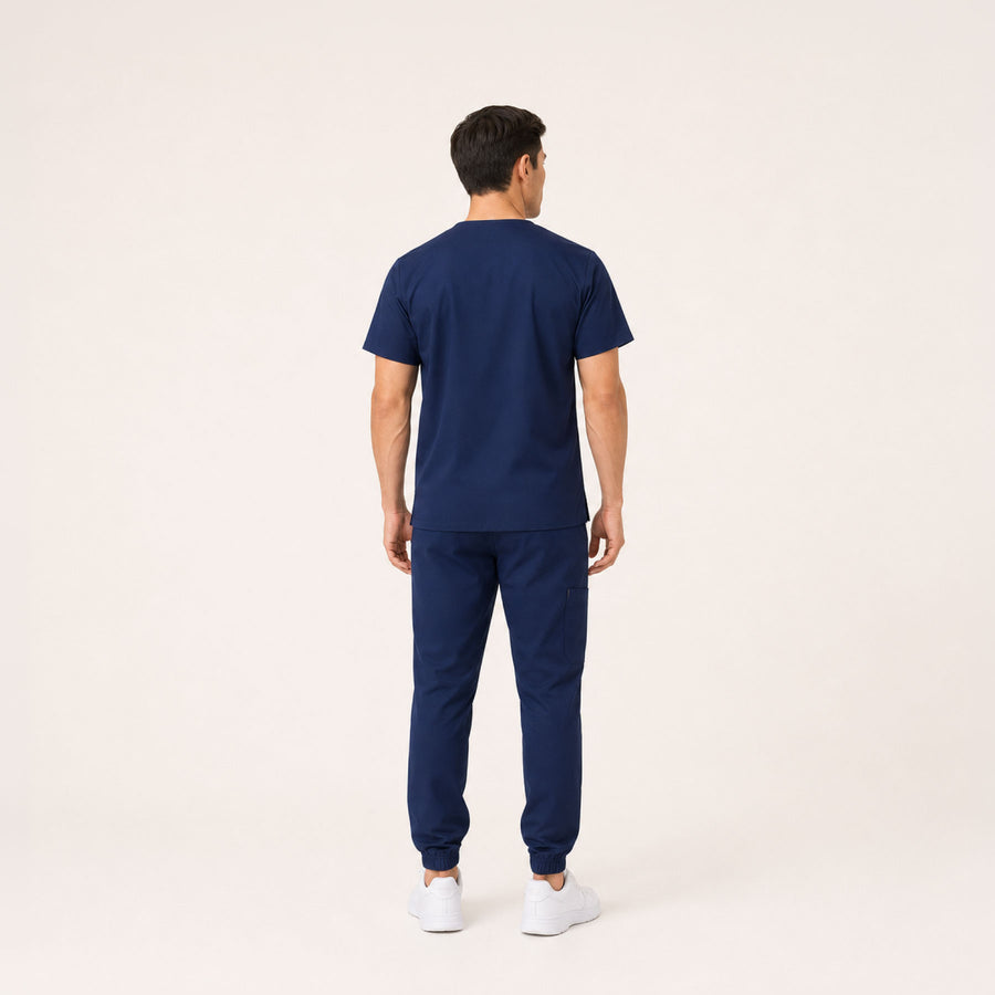 Cuello V con Pantalón - Azul Marino