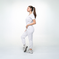 Cuello V con Pantalón - Blanco