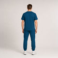Cuello V con Pantalón - Azul Petróleo