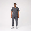 Cuello V con Pantalón - Gris Oxford