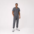 Cuello V con Pantalón - Gris Oxford