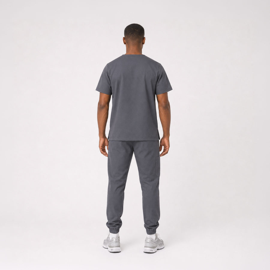 Cuello V con Pantalón - Gris Oxford