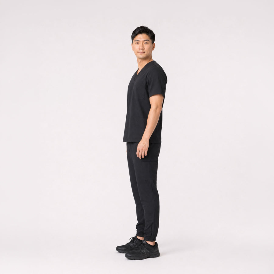 Cuello V con Pantalón - Negro