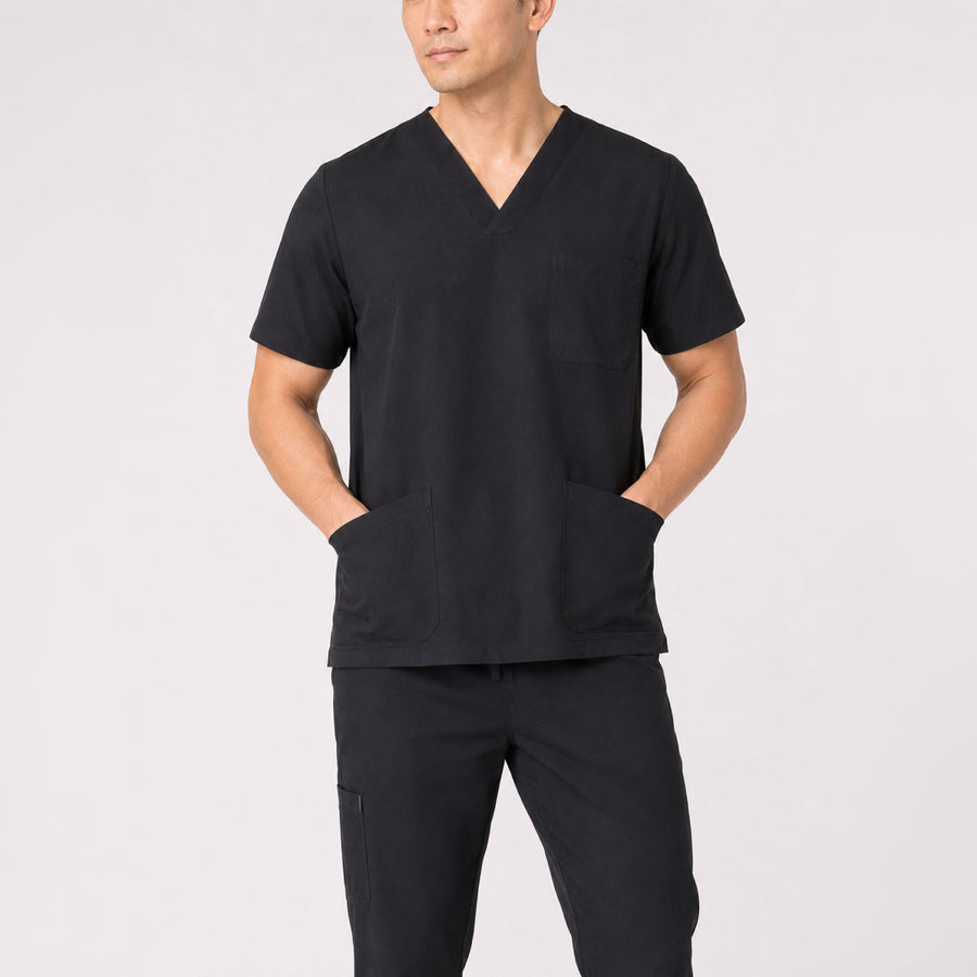 Cuello V con Pantalón - Negro