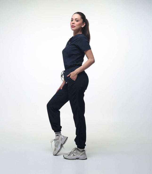 Cuello V con Pantalón - Azul Marino