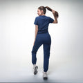 Cuello V con Pantalón - Azul Petróleo