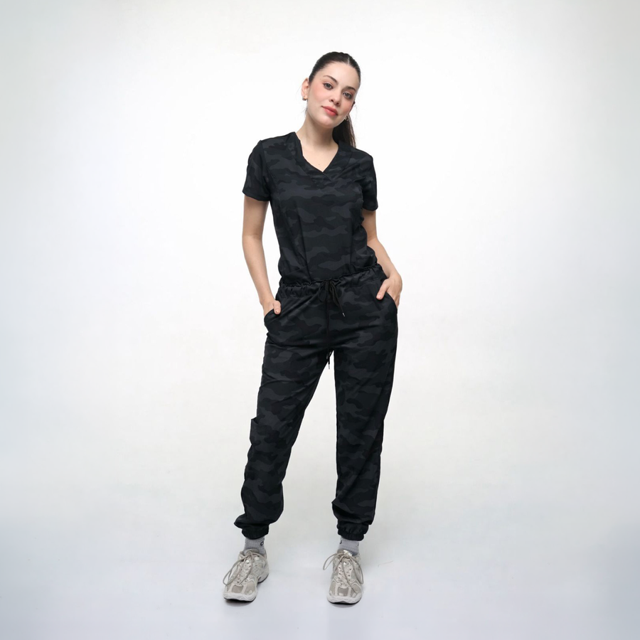Cuello V con Pantalón - Camuflaje