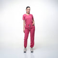 Cuello V con Pantalón - Rosa Barbie