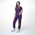 Cuello V con Pantalón - Morado